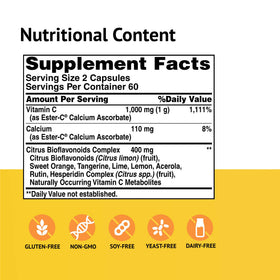 Bouteille de 120 capsules de Vitamine C American Health