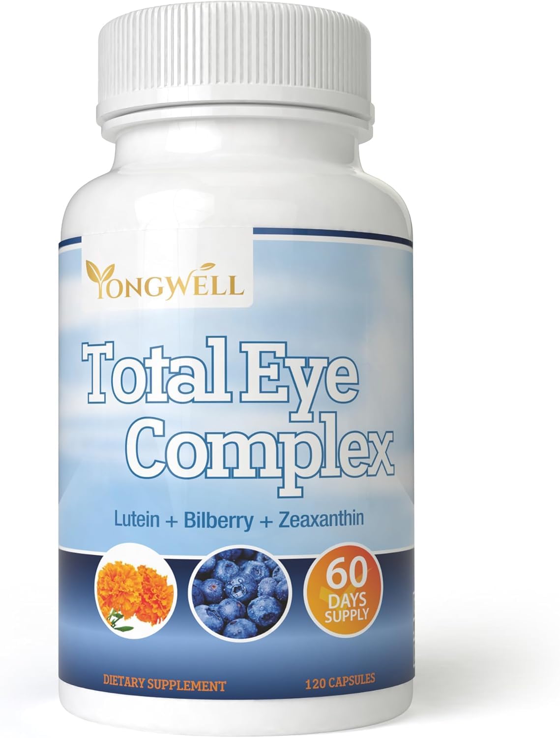 Bouteille de 120 capsules du complexe total des yeux YongWell avec étiquette