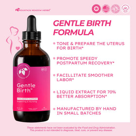 Bouteille de 120ml Préparation Douce à la Naissance avec étiquette