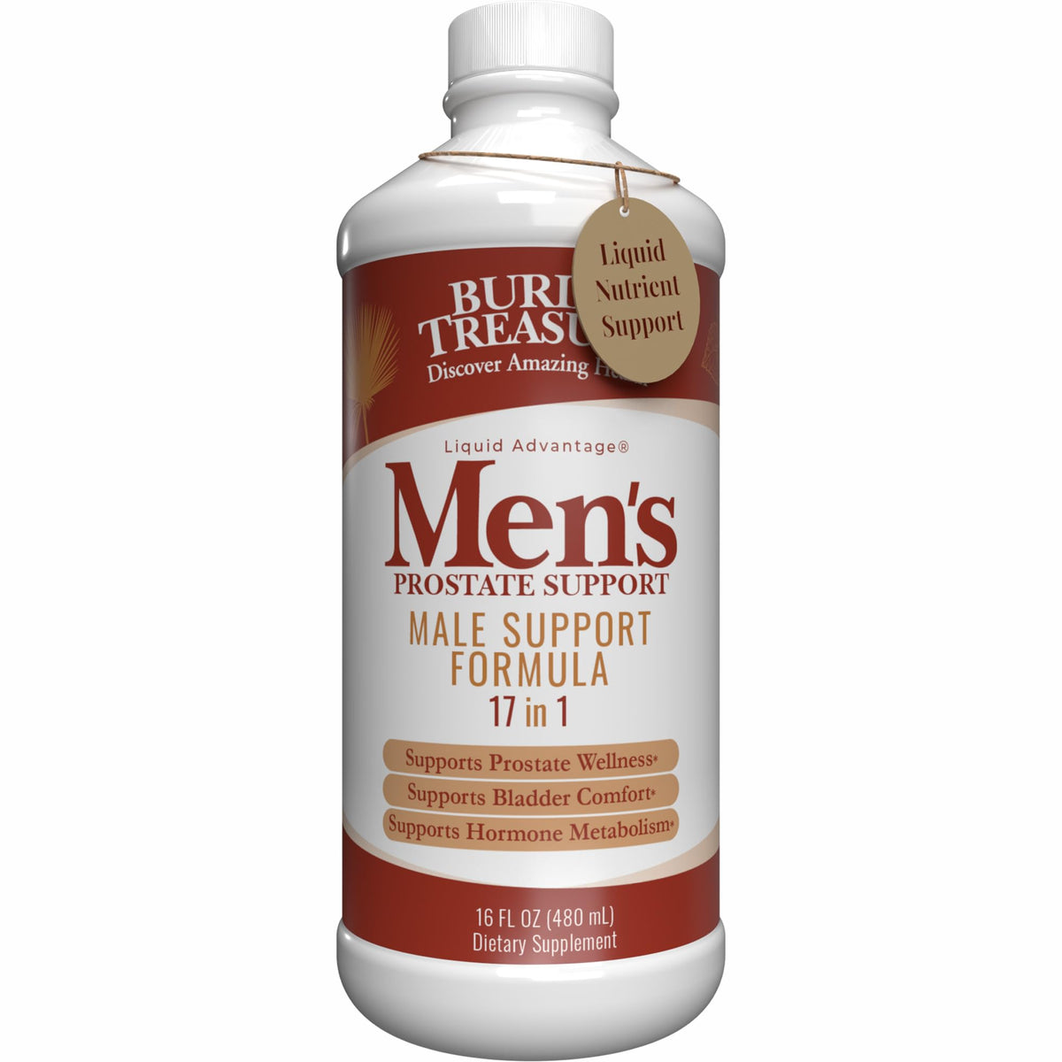 Bouteille de 16 oz de Buried Treasure Complément Alimentaire Prostate