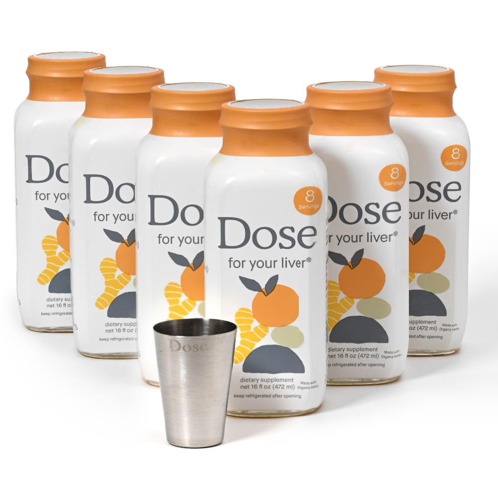 Bouteille de 16oz de Dose for Your Liver vue de face