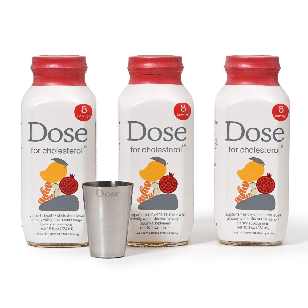 Bouteille de 16oz DOSE Compléments Alimentaires Cholestérol vue de face