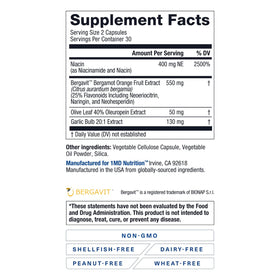 Bouteille de 1MD Nutrition CholestMD avec des ingrédients naturels