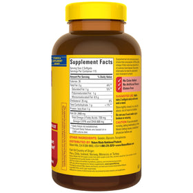 Bouteille de 230 gélules Nature Made Huile de Poisson Omega 3