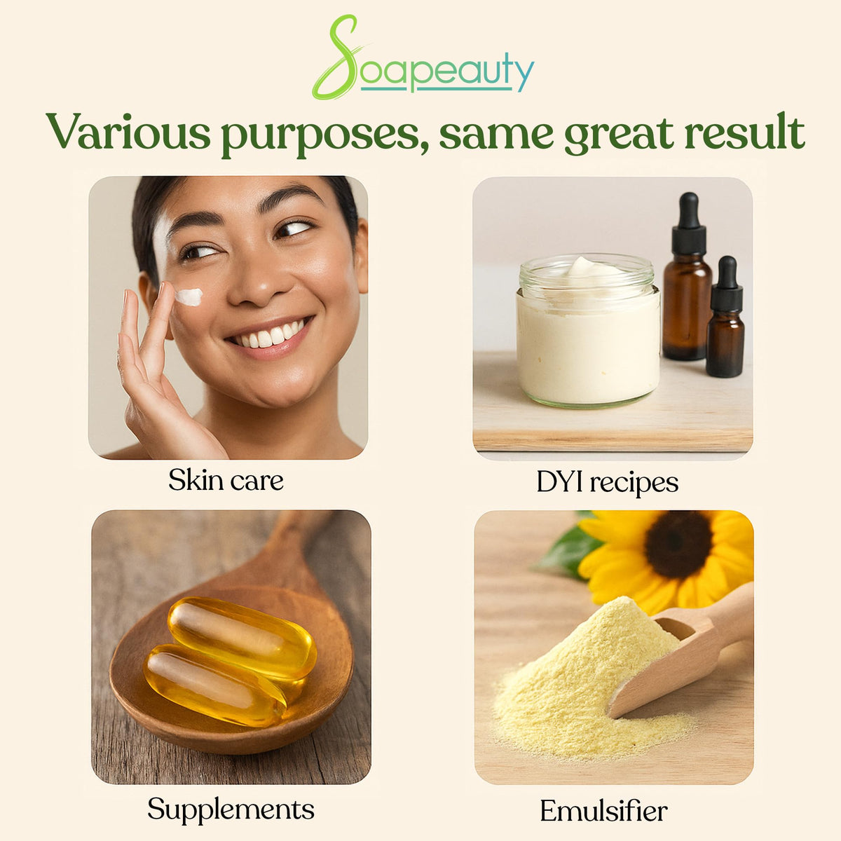 Bouteille de 240 ml d'huile de lécithine de tournesol