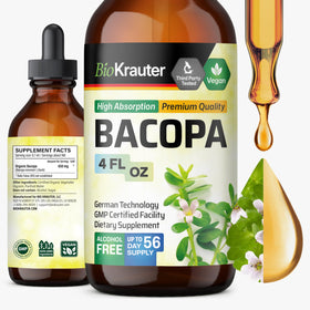 Bouteille de 4 fl oz de Bacopa Monnieri BIO KRAUTER vue de face