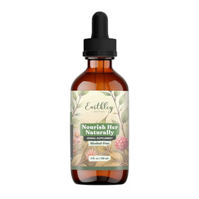 Bouteille de 4oz de Nourish Her Naturally d'Earthley Wellness, vue de face