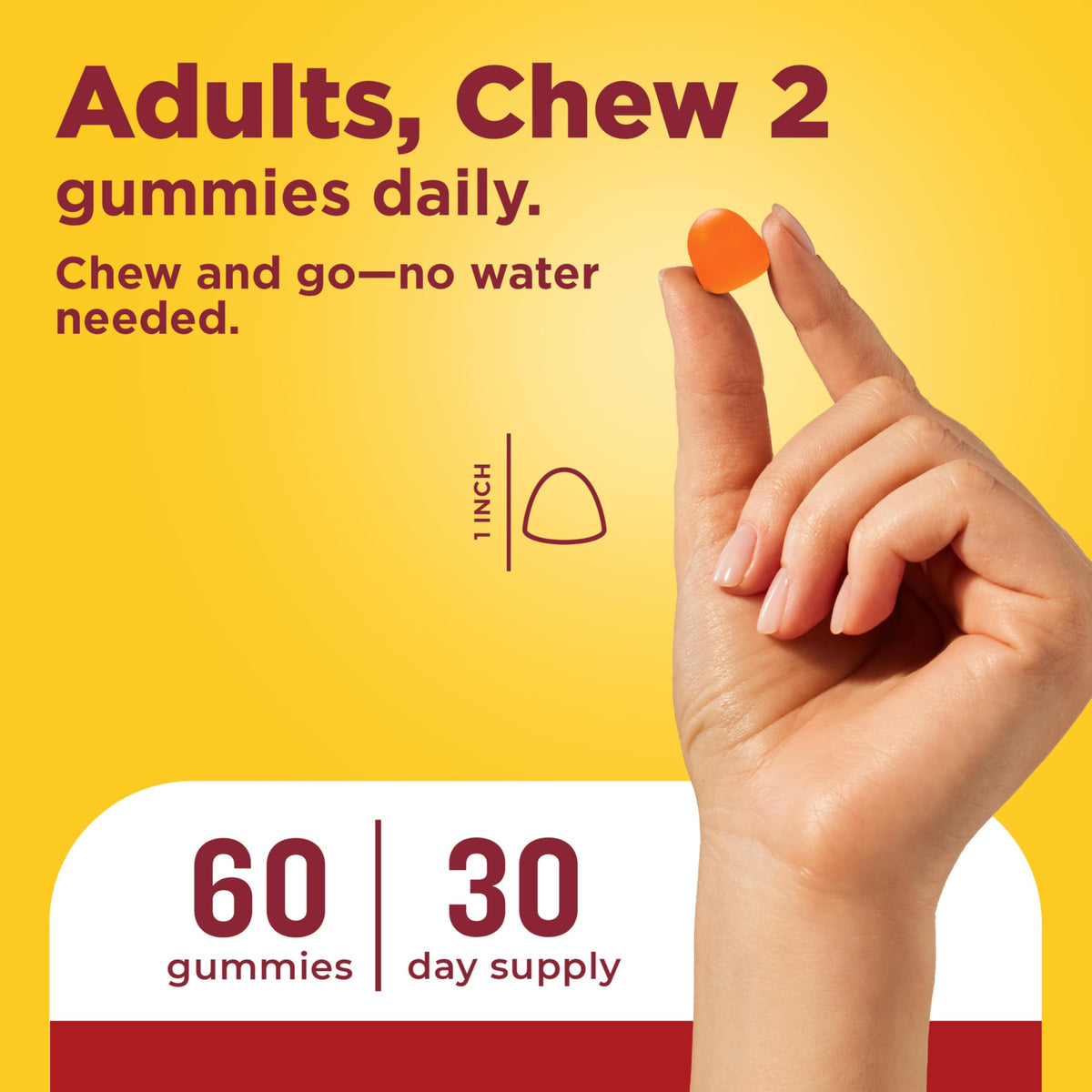 Bouteille de 60 gummies CoQ10 Nature Made ouverte