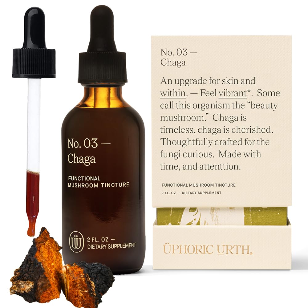 Bouteille de 60 ml d'extrait de champignon Chaga UPHORIC URTH vue de face