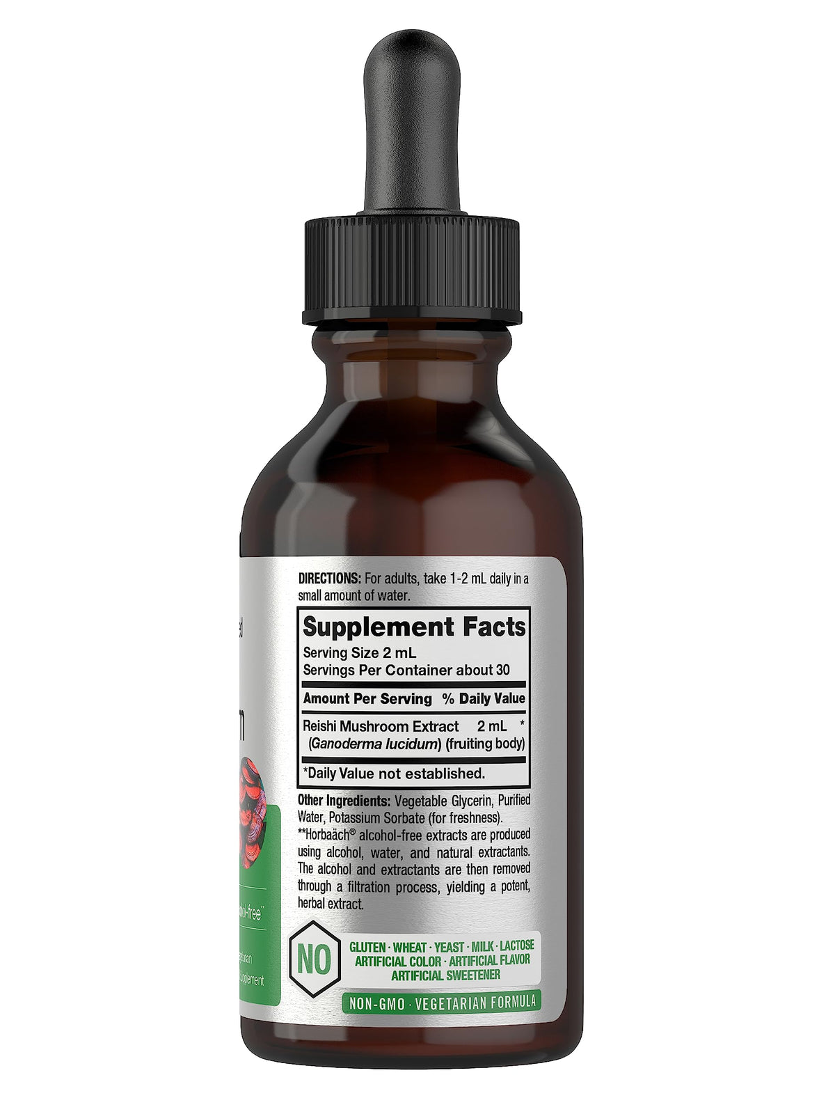 Bouteille de 60 ml d'extrait de champignon Reishi de Horbäach
