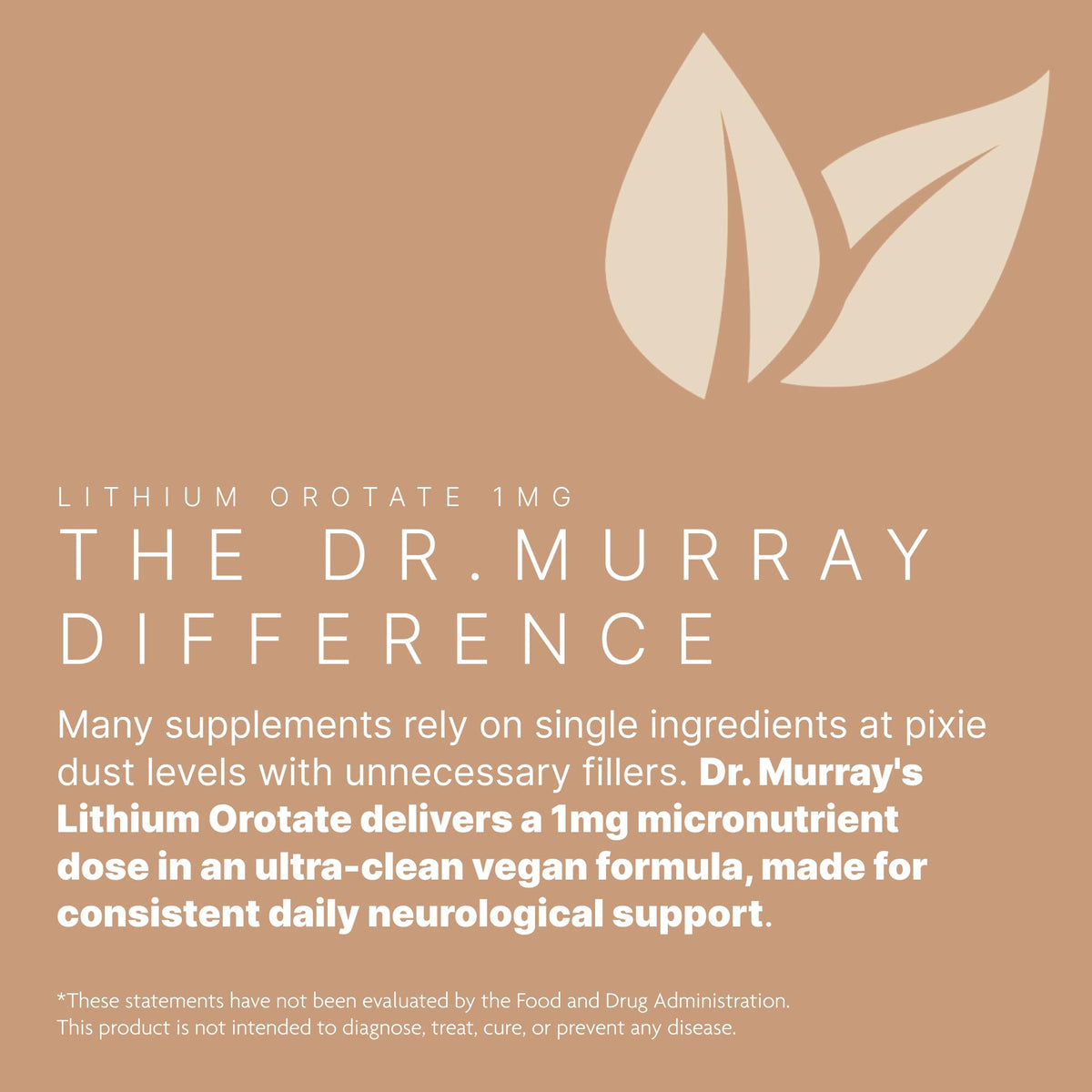 Bouteille de 90 capsules végétaliennes Lithium Orotate Dr. Murray ouverte
