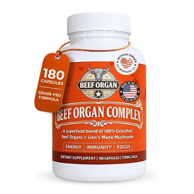 Bouteille de ANCIENT DIOSA Complément Alimentaire de Bœuf 4000mg avec 180 capsules