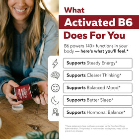 Bouteille de B6 BioActive Triquetra Health sur une table