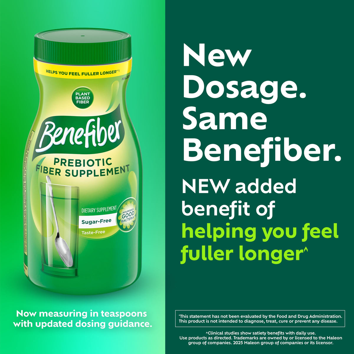 Bouteille de Benefiber avec un fond neutre