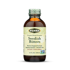 Bouteille de Bitters Suédois Flora 100 ml avec étiquette