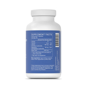 Bouteille de BodyBio Butyrate Calcium Magnesium vue de côté