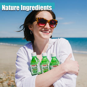 Bouteille de boisson Aloe Vera PARROT 500mL en pleine nature