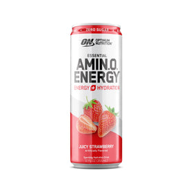 Bouteille de boisson Amino Energy sur une table, ambiance sportive