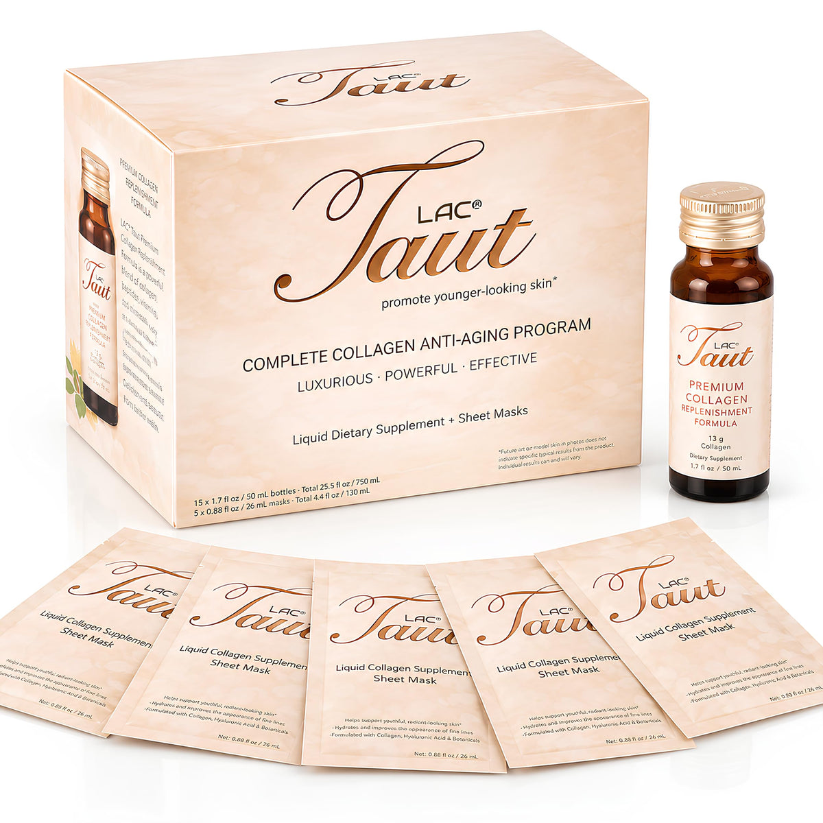 Bouteille de boisson collagène marin TAUT, 13 000 mg