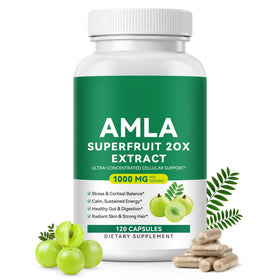 Bouteille de capsules Amla JYVGNLXS 120 comprimés vue de face