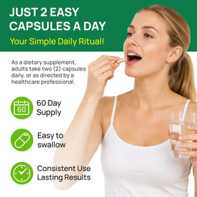 Bouteille de capsules Amla JYVGNLXS sur un fond naturel