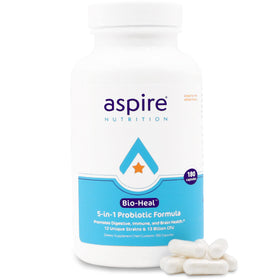 Bouteille de capsules Bio-Heal® Aspire Nutrition avec 60 capsules