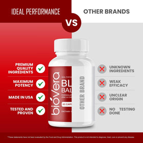 Bouteille de capsules BioVera d'IDEAL PERFORMANCE ouverte