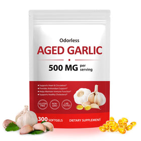 Bouteille de capsules d'ail vieilli Akeeronn 500mg vue de face