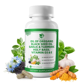 Bouteille de capsules d'huile d'origan Lukaree 60 capsules