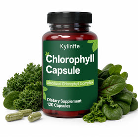 Bouteille de capsules de chlorophylle Oopeatol 120 vegan