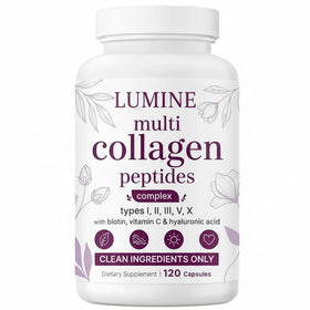 Bouteille de capsules de collagène LUMINE vue de face