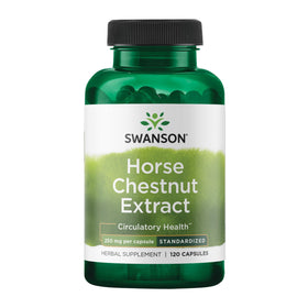 Bouteille de capsules de Gâteau de Marron d'Inde Swanson 250 mg vue de face