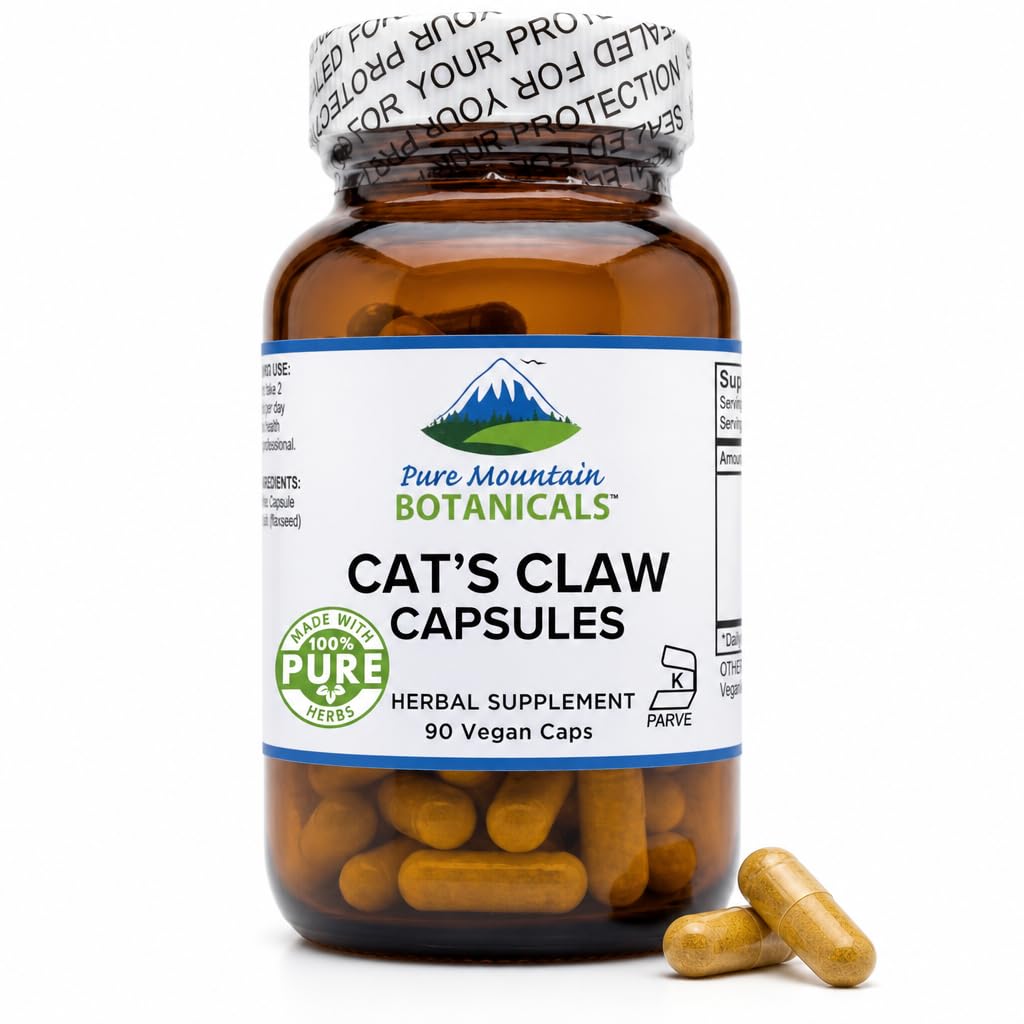 Bouteille de capsules de griffe de chat Pure Mountain Botanicals de 1000mg