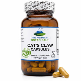 Bouteille de capsules de griffe de chat Pure Mountain Botanicals de 1000mg