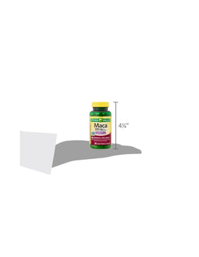 Bouteille de capsules de maca racine bio 500mg ouverte