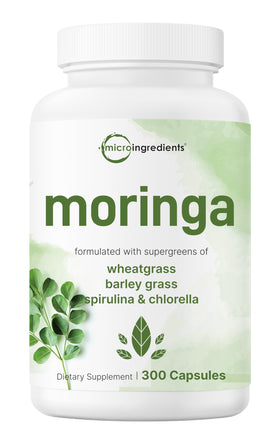 Bouteille de capsules de Moringa Oleifera Micro Ingredients vue de face