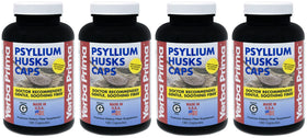 Bouteille de capsules de psyllium Yerba Prima, 180 capsules