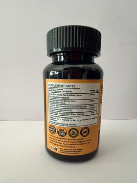 Bouteille de Capsules de Racine de Maca AlturaWise avec d'autres compléments alimentaires