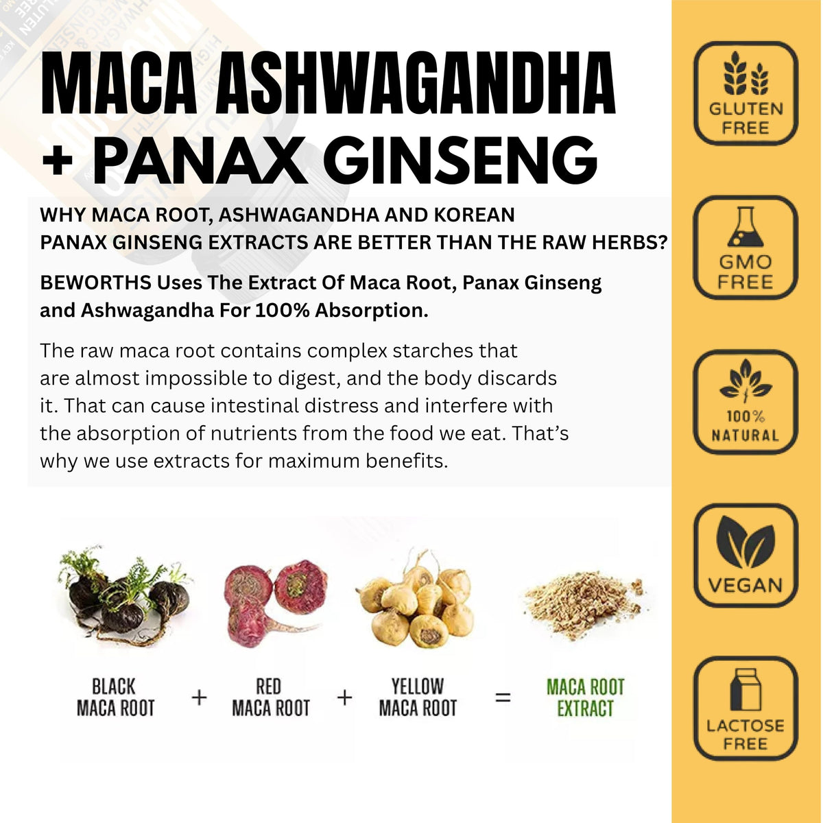 Bouteille de Capsules de Racine de Maca AlturaWise avec étiquette