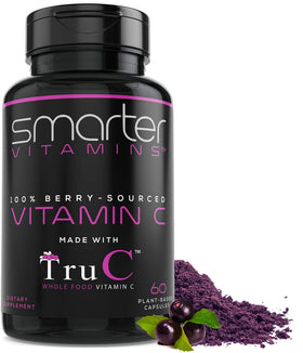 Bouteille de capsules de vitamine C SmarterVitamins, vue avant