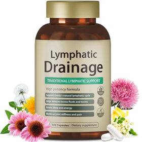 Bouteille de capsules FRZVEO Drainage Lymphatique 120 capsules vue de face