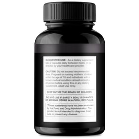 Bouteille de capsules Intimax sur fond blanc