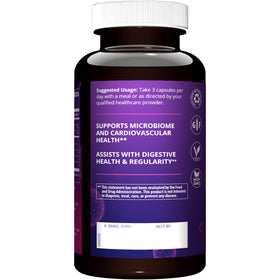 Bouteille de capsules MRM avec étiquette visible