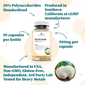 Bouteille de capsules Nature Restore avec informations nutritionnelles