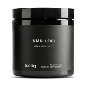 Bouteille de capsules Toniiq NMN 1200mg vue de face