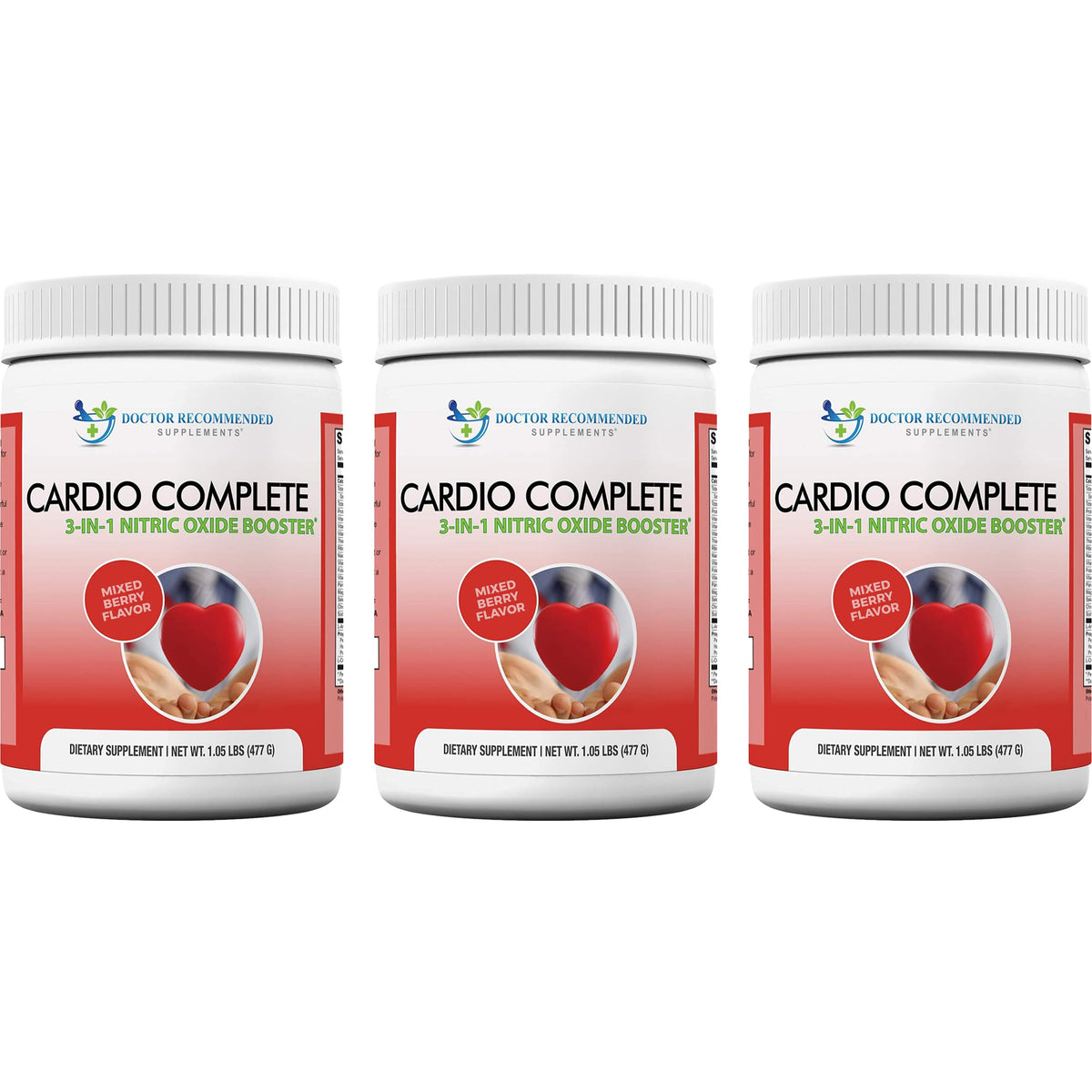 Bouteille de Cardio Complete 3-en-1 L-Arginine 5000mg vue de face