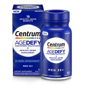 Bouteille de Centrum Age Defy pour hommes 35+, 60 comprimés vue de face