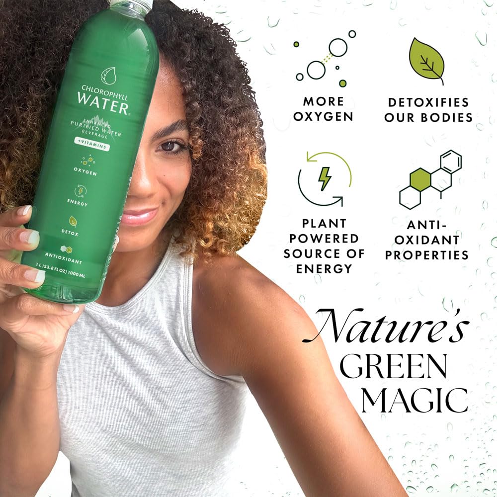 Bouteille de Chlorophyll Water vue de face