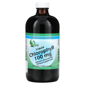 Bouteille de chlorophylle liquide World Organic 100 mg de mûrier vue de face