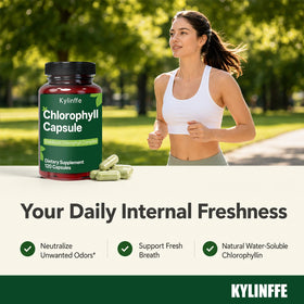 Bouteille de chlorophylle Oopeatol avec étiquette visible